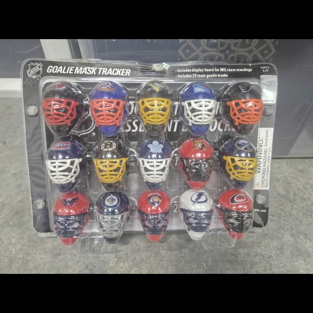 Goalie Mask Tracker - NHL Team Mini Helmet Set (Multicolor)